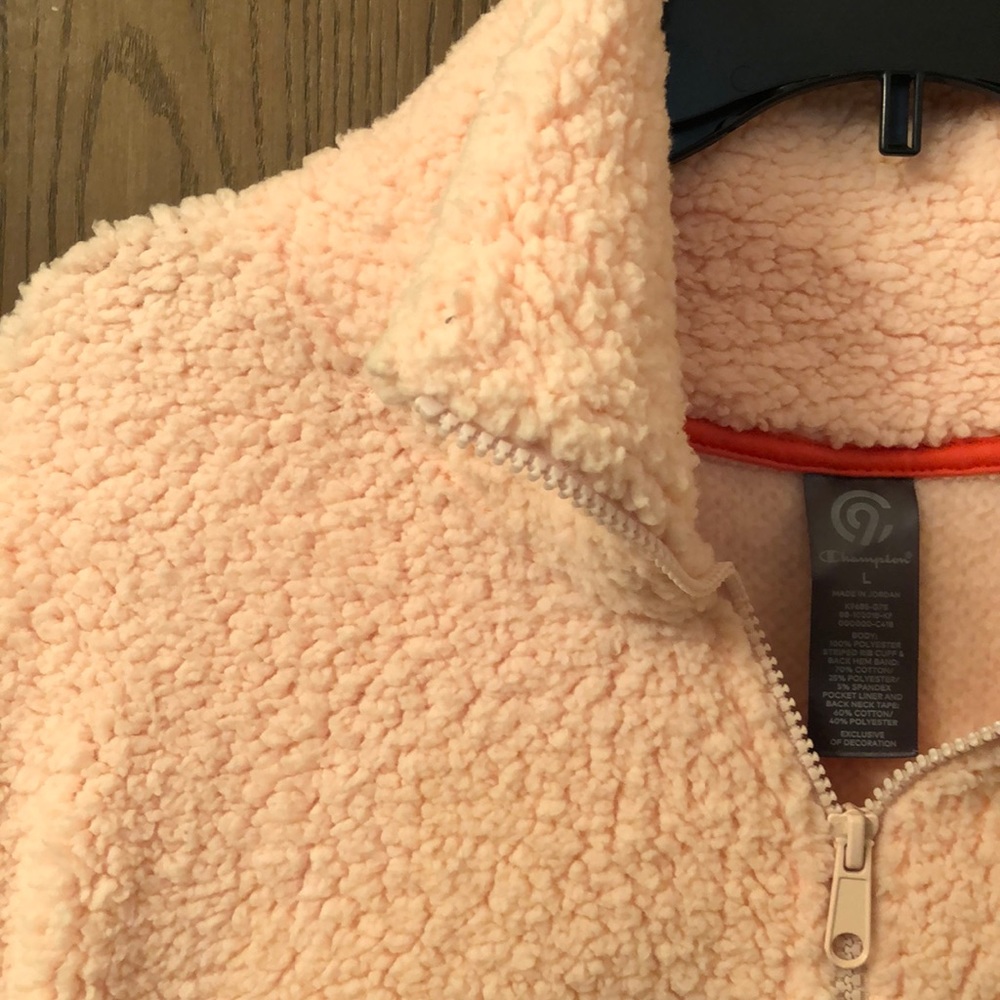 CHAMPION Peach Sherpa Pullover